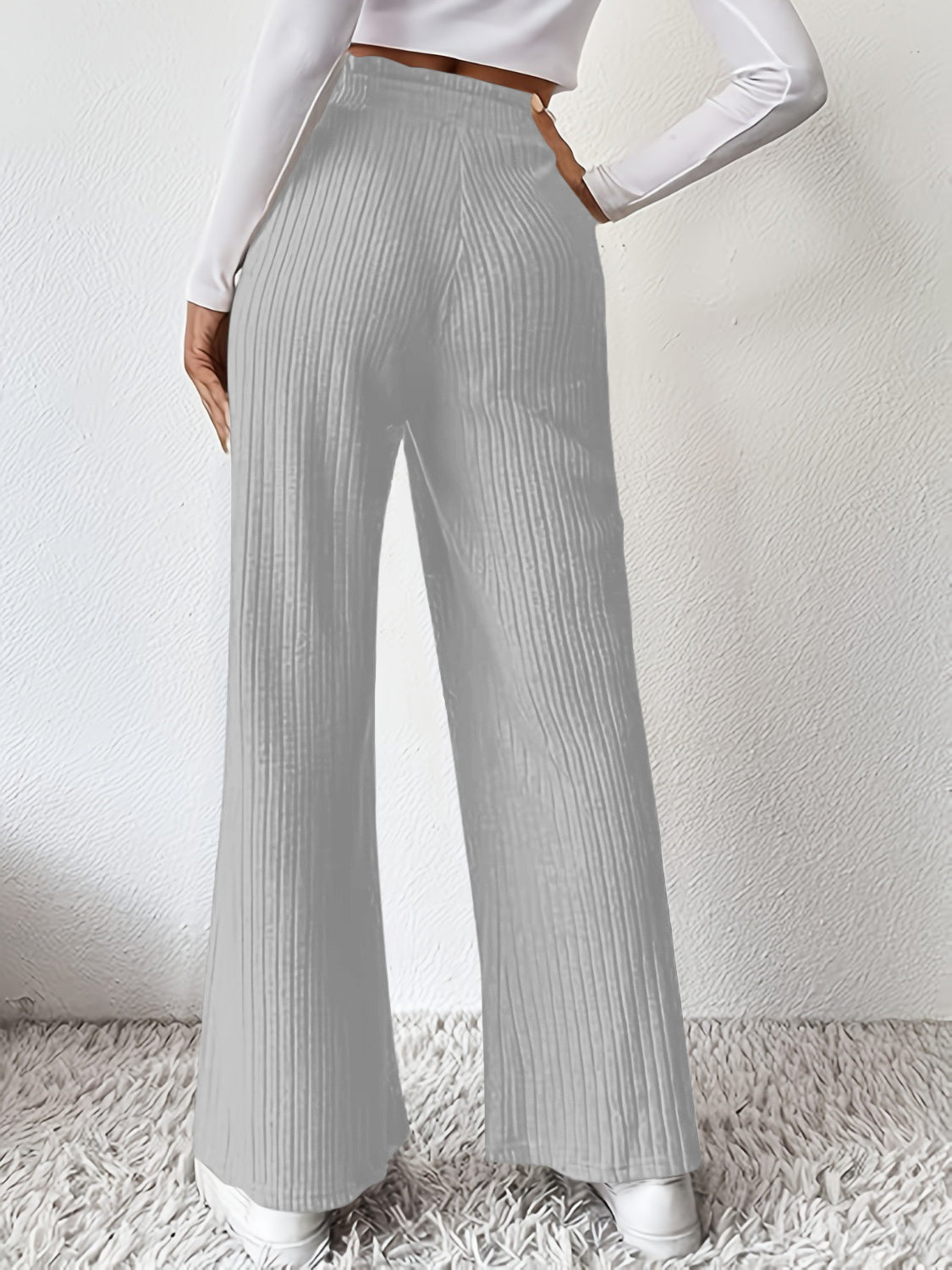 Ribbed High Waist Pants