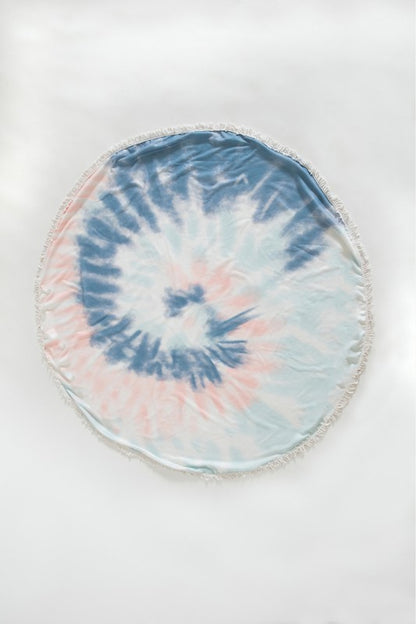 Justin Taylor Dreamland Tie Dye Round Beach Towel