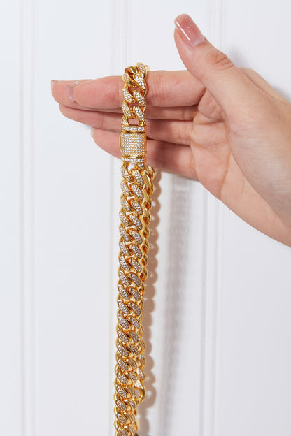 Brass Curb Chain Necklace