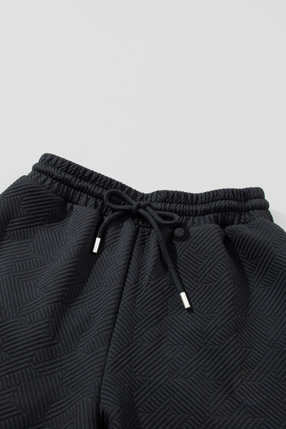 Ruffled Quarter Zip Top and Drawstring Pants Set
